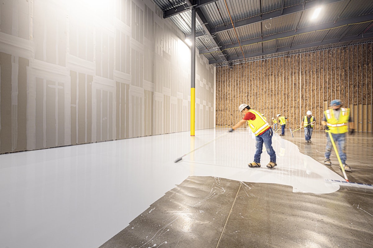 The Summit Epoxy Floors team at work
